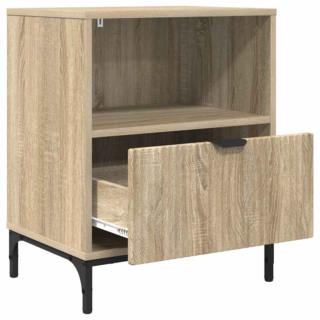 Tables de chevet avec tiroir 2 pcs Chêne sonoma 49 x 36 x 61 cm XIOS