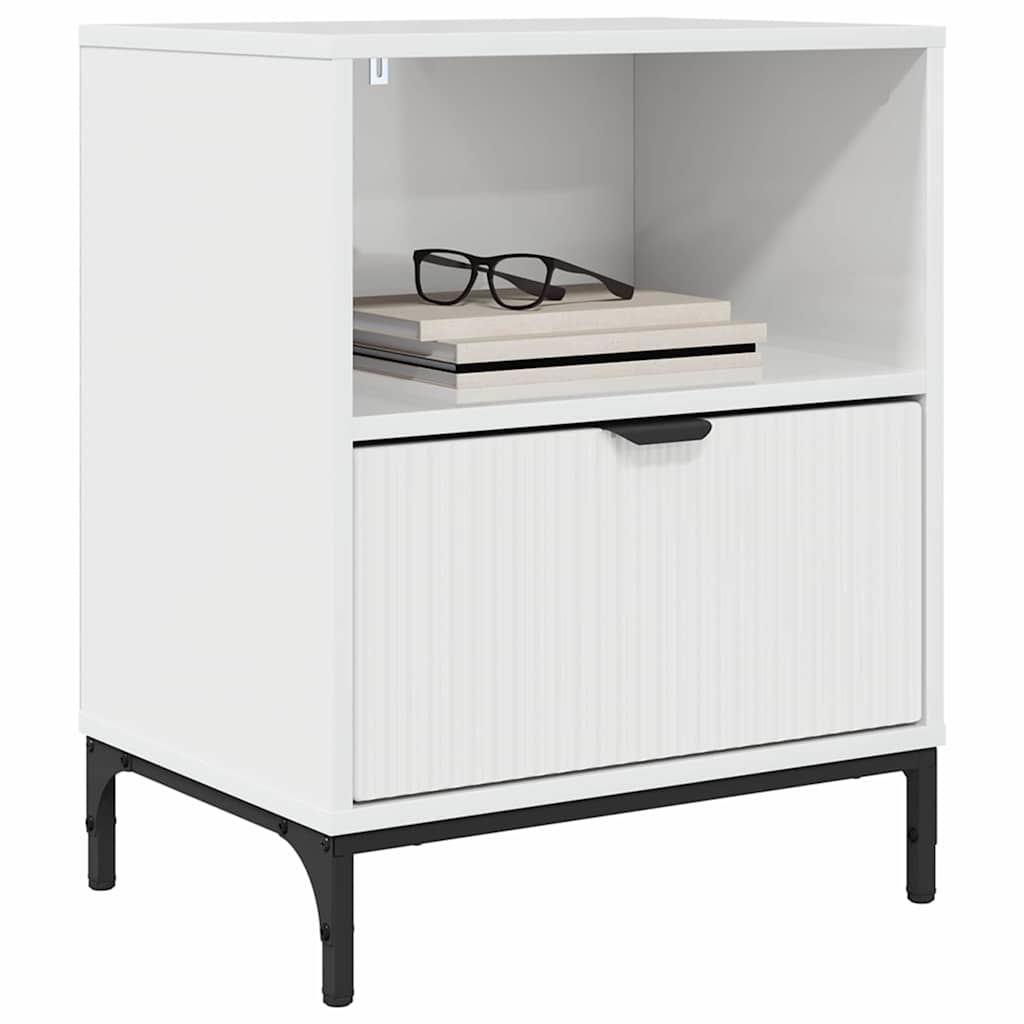 Tables de chevet 2 pcs Blanc brillant 49 x 36 x 61 cm XIOS