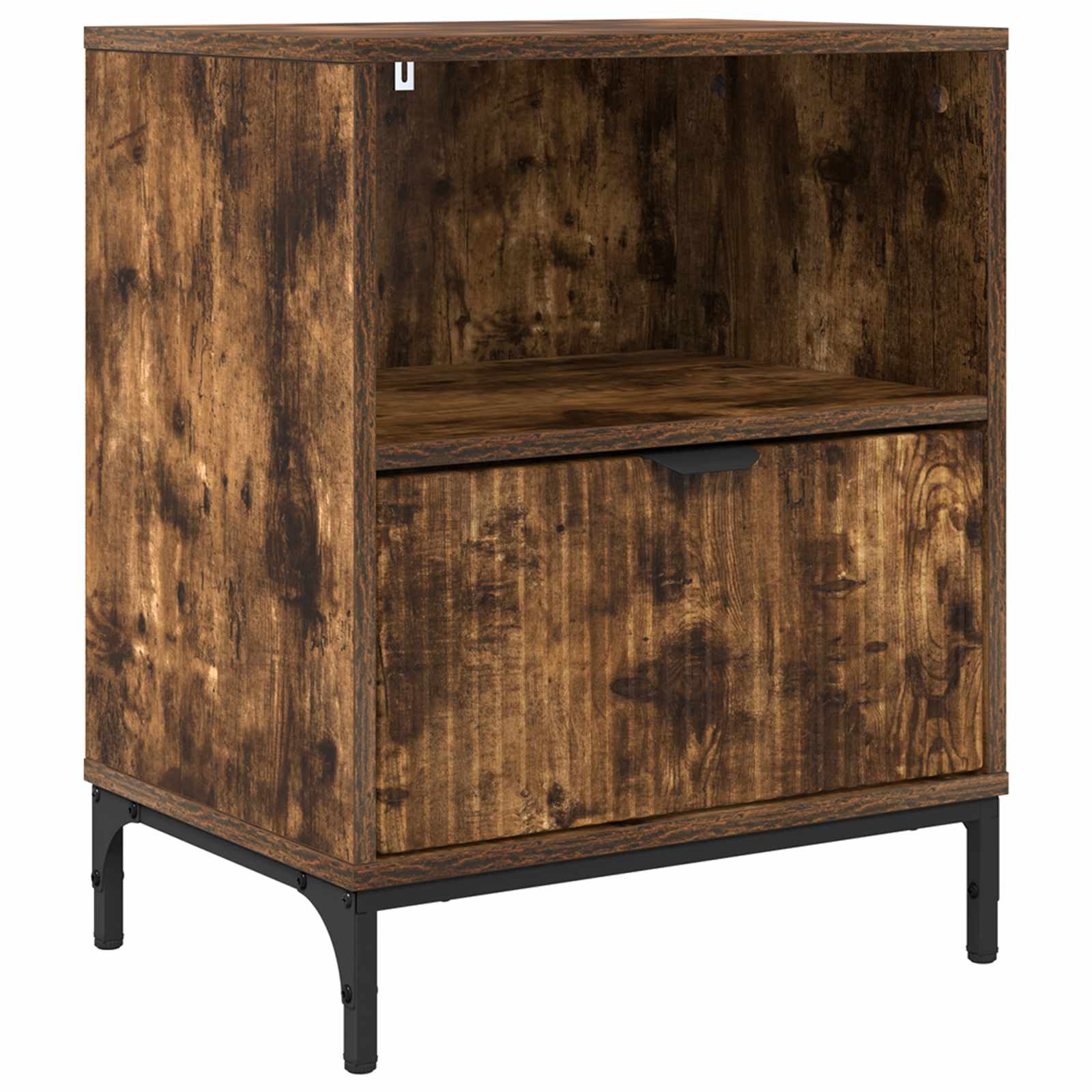 Cabinet de chevet Chêne fumé 49 x 36 x 61 cm Bois d'ingénierie - XIOS