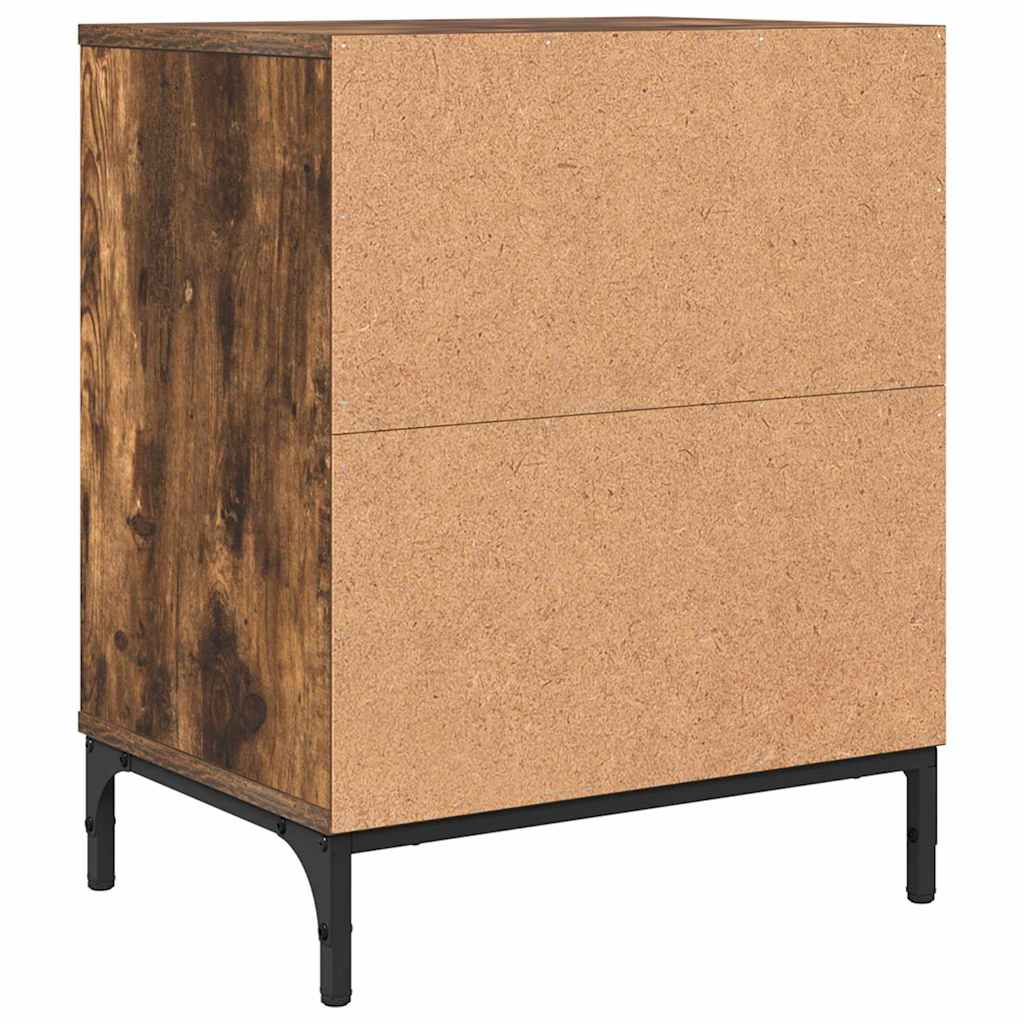 Table de chevet Chêne fumé 49 x 36 x 61 cm Bois d'ingénierie XIOS