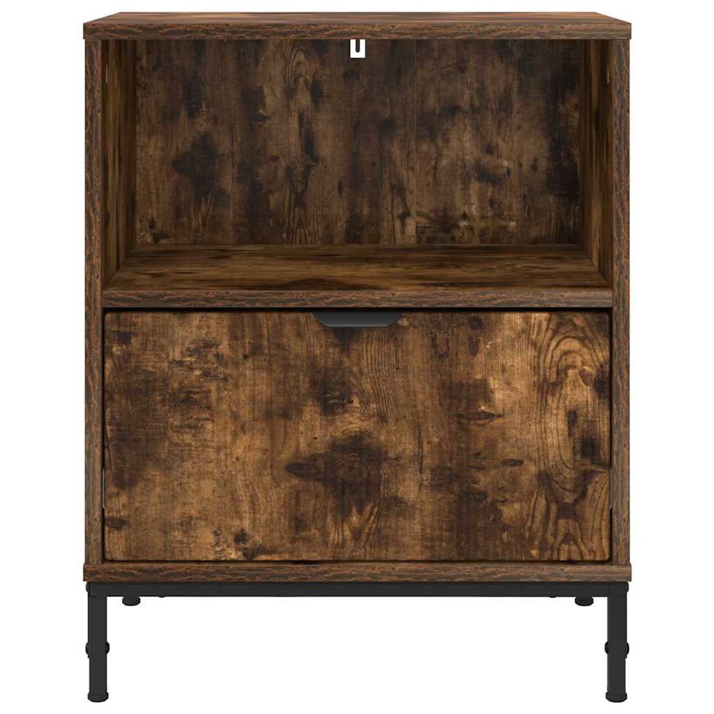 Table de chevet Chêne fumé 49 x 36 x 61 cm Bois d'ingénierie XIOS