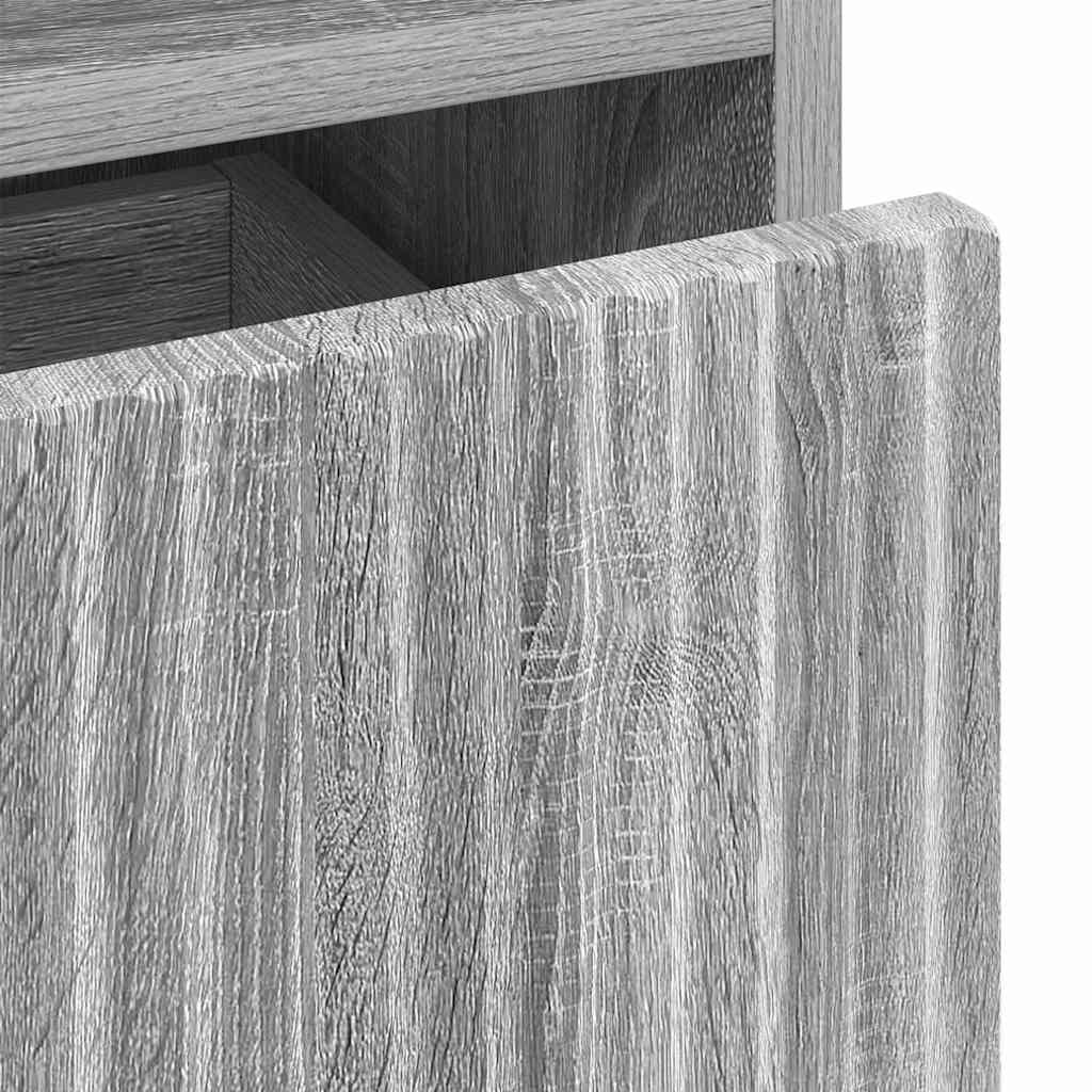 Table de chevet Sonoma gris 49 x 36 x 61 cm Bois d'ingénierie XIOS