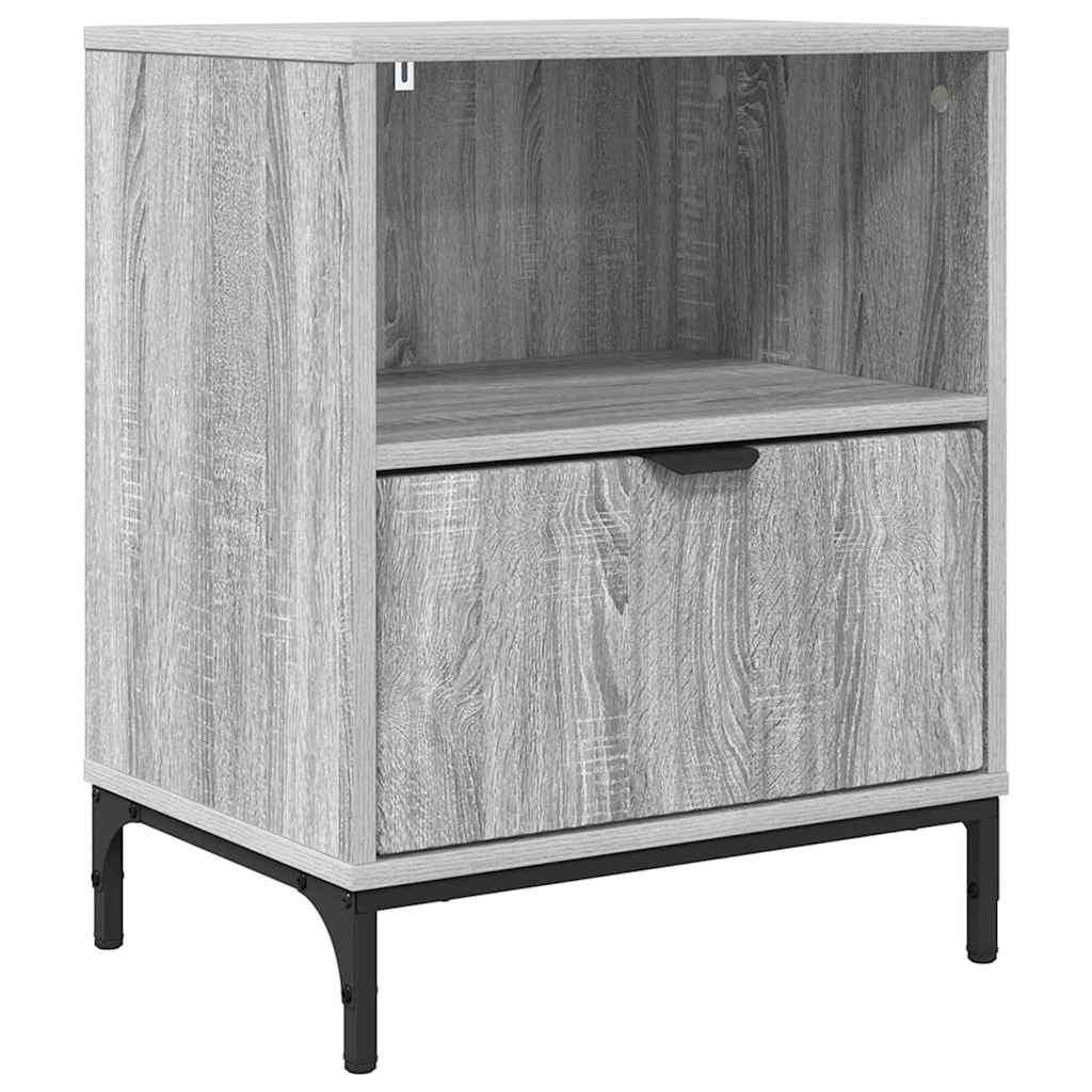 Table de chevet Sonoma gris 49 x 36 x 61 cm Bois d'ingénierie XIOS