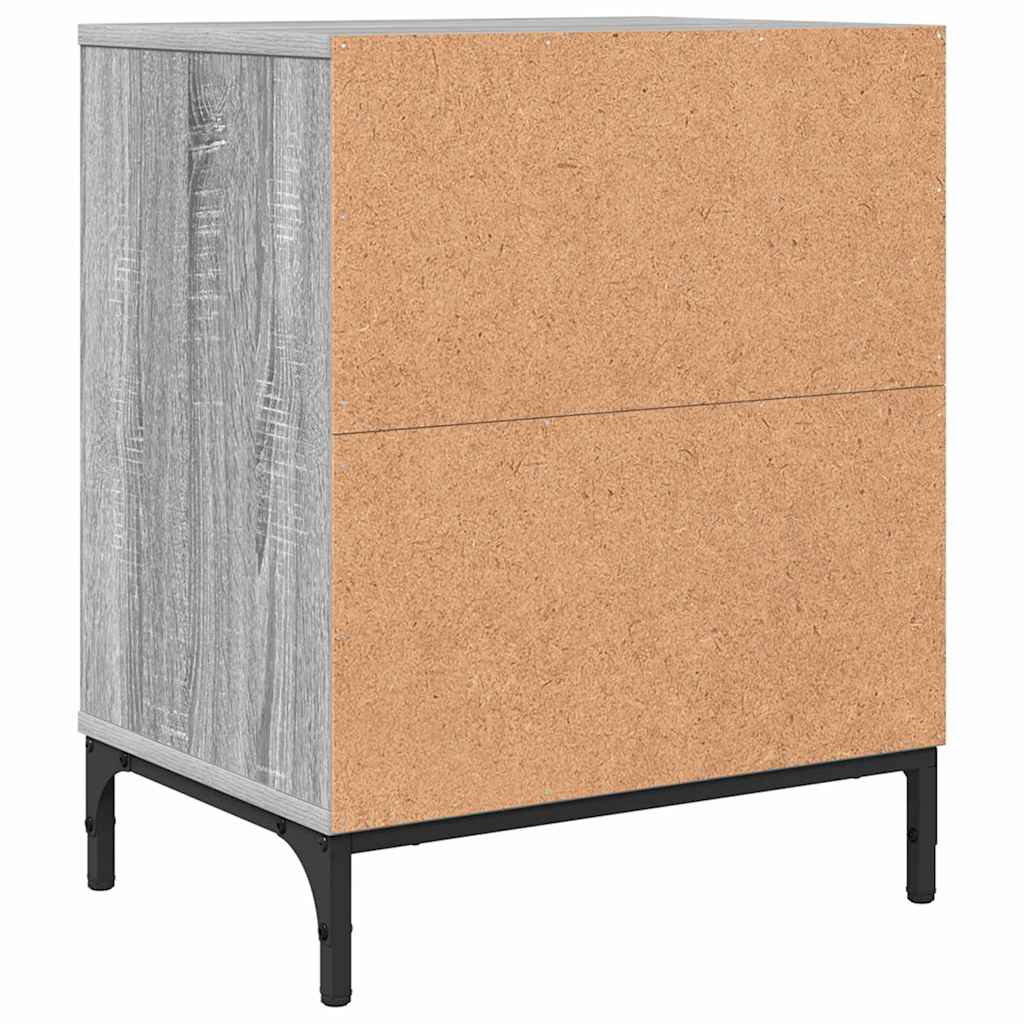 Table de chevet Sonoma gris 49 x 36 x 61 cm Bois d'ingénierie XIOS