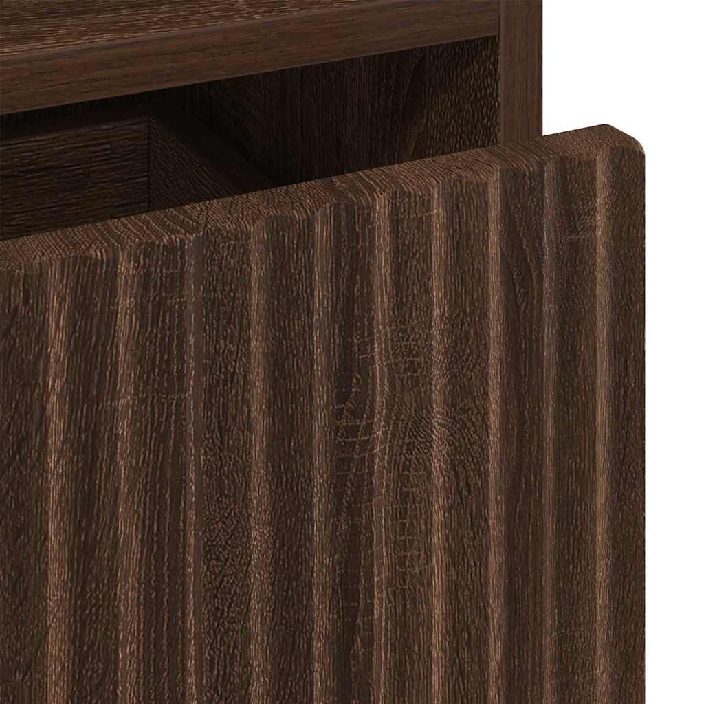 Table de chevet Chêne marron 49 x 36 x 61 cm Bois d'ingénierie XIOS