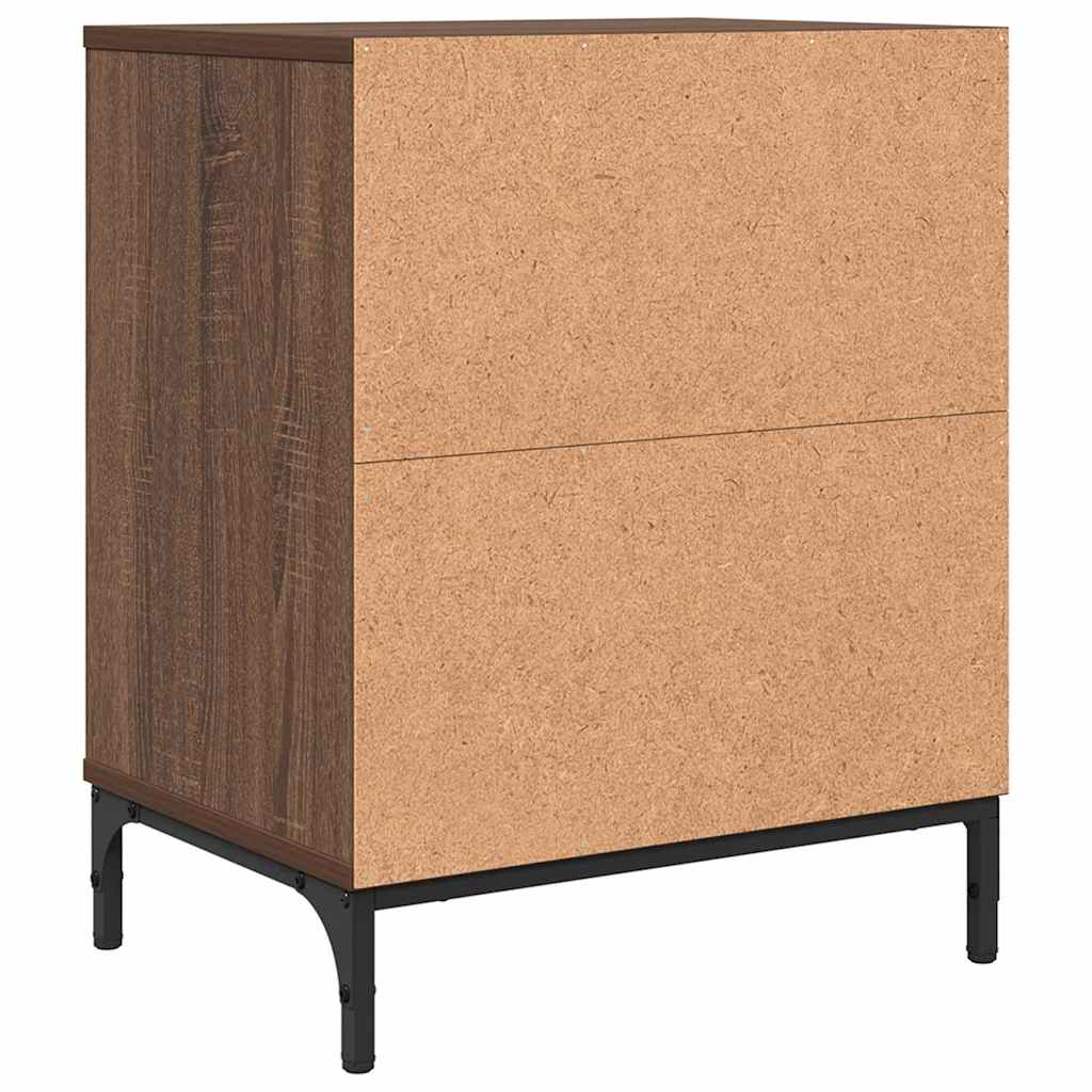 Table de chevet Chêne marron 49 x 36 x 61 cm Bois d'ingénierie XIOS