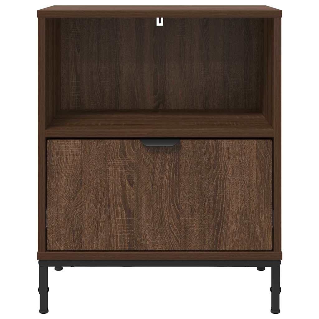 Table de chevet Chêne marron 49 x 36 x 61 cm Bois d'ingénierie XIOS