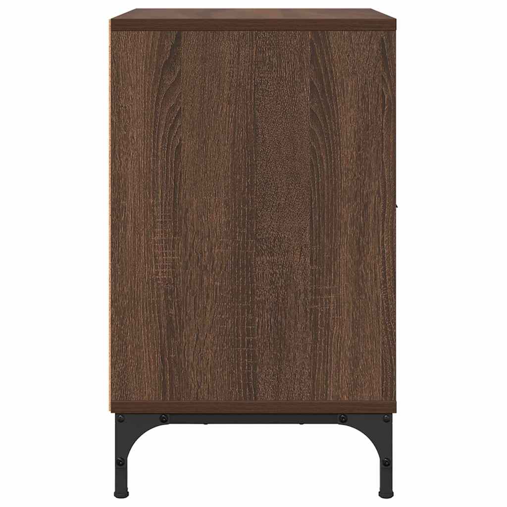 Table de chevet Chêne marron 49 x 36 x 61 cm Bois d'ingénierie XIOS