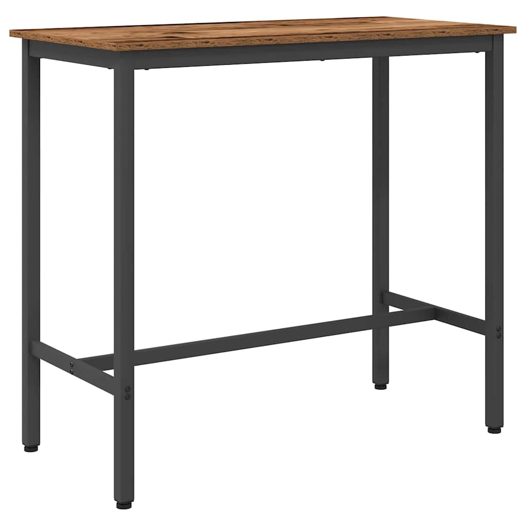 table Bois ancien 100 x 50 x 90,5 cm Bois d'ingénierie et acier - XIOS
