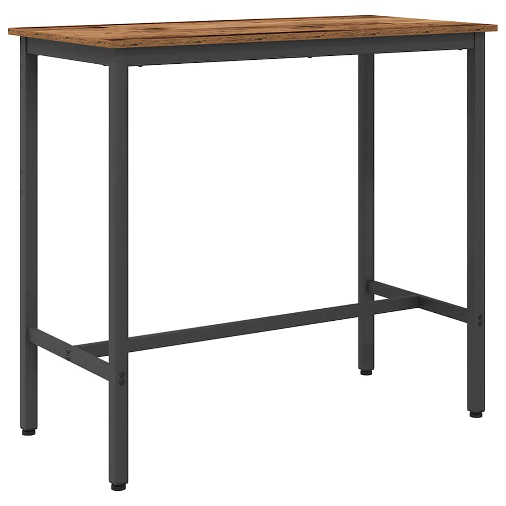 table Bois ancien 100 x 50 x 90,5 cm Bois d'ingénierie et acier - XIOS