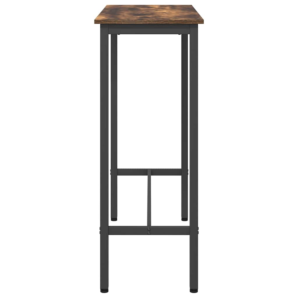 table Chêne fumé 100 x 40 x 100,5 cm Bois d'ingénierie et acier - XIOS