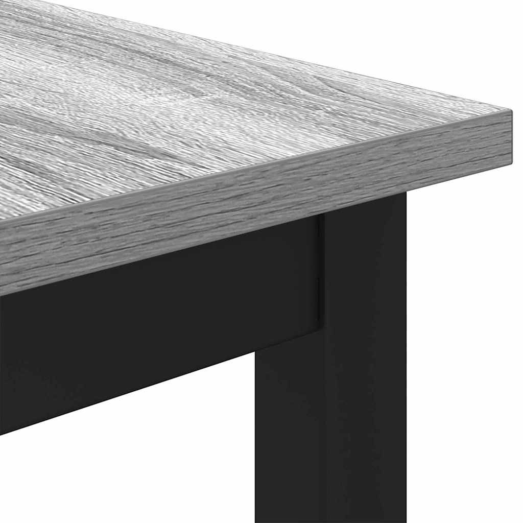 table Gris Sonoma 100 x 50 x 76,5 cm Bois d'ingénierie et acier - XIOS