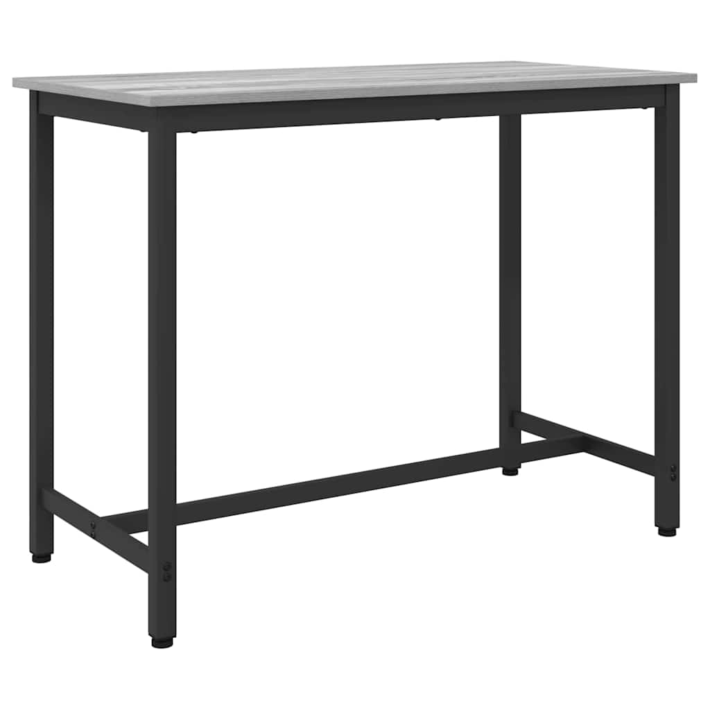 table Gris Sonoma 100 x 50 x 76,5 cm Bois d'ingénierie et acier - XIOS