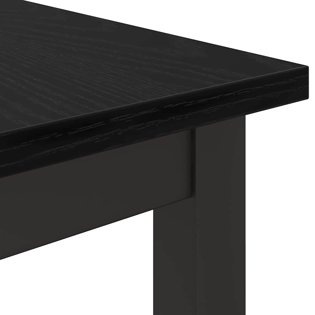 table Chêne noir 80 x 50 x 76,5 cm Bois d'ingénierie et acier - XIOS