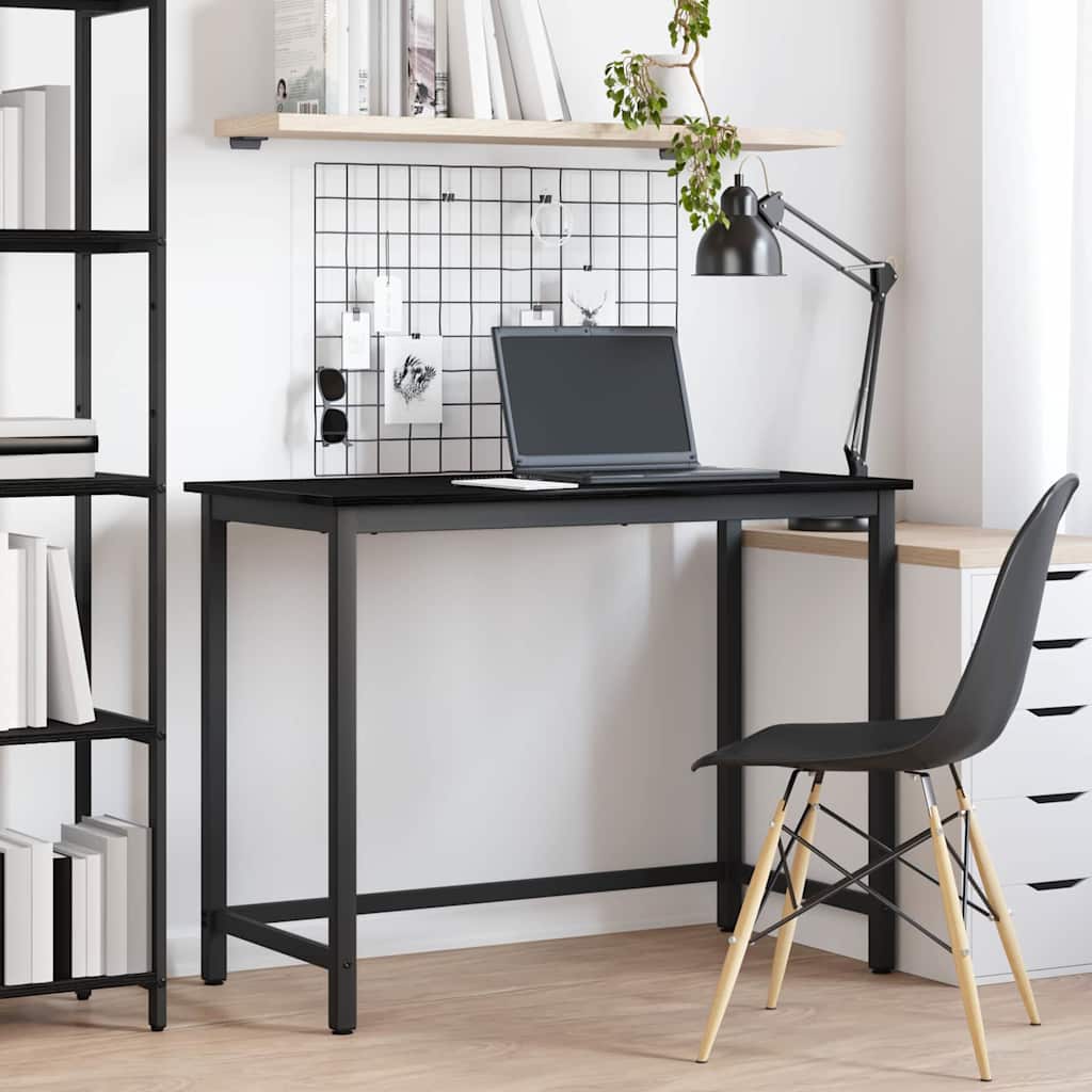 table Chêne noir 80 x 50 x 76,5 cm Bois d'ingénierie et acier - XIOS