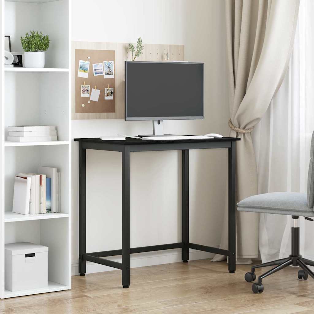 table Chêne noir 100 x 50 x 76,5 cm Bois d'ingénierie et acier - XIOS