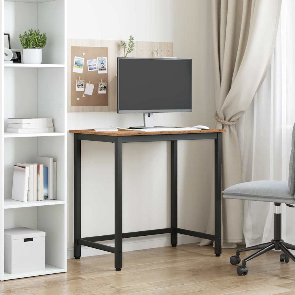 table Bois ancien 100 x 50 x 76,5 cm Bois d'ingénierie et acier - XIOS