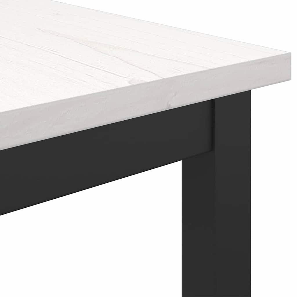 table Blanc 100 x 50 x 91 cm Bois d'ingénierie et acier - XIOS