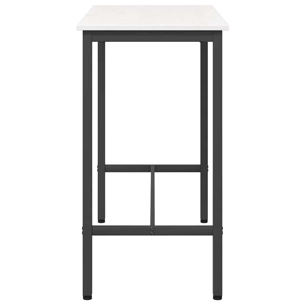 table Blanc 100 x 50 x 91 cm Bois d'ingénierie et acier - XIOS