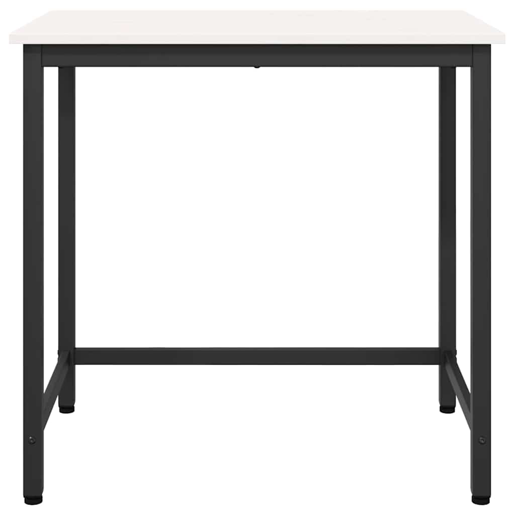 table Blanc 80 x 50 x 77 cm Bois d'ingénierie et acier - XIOS