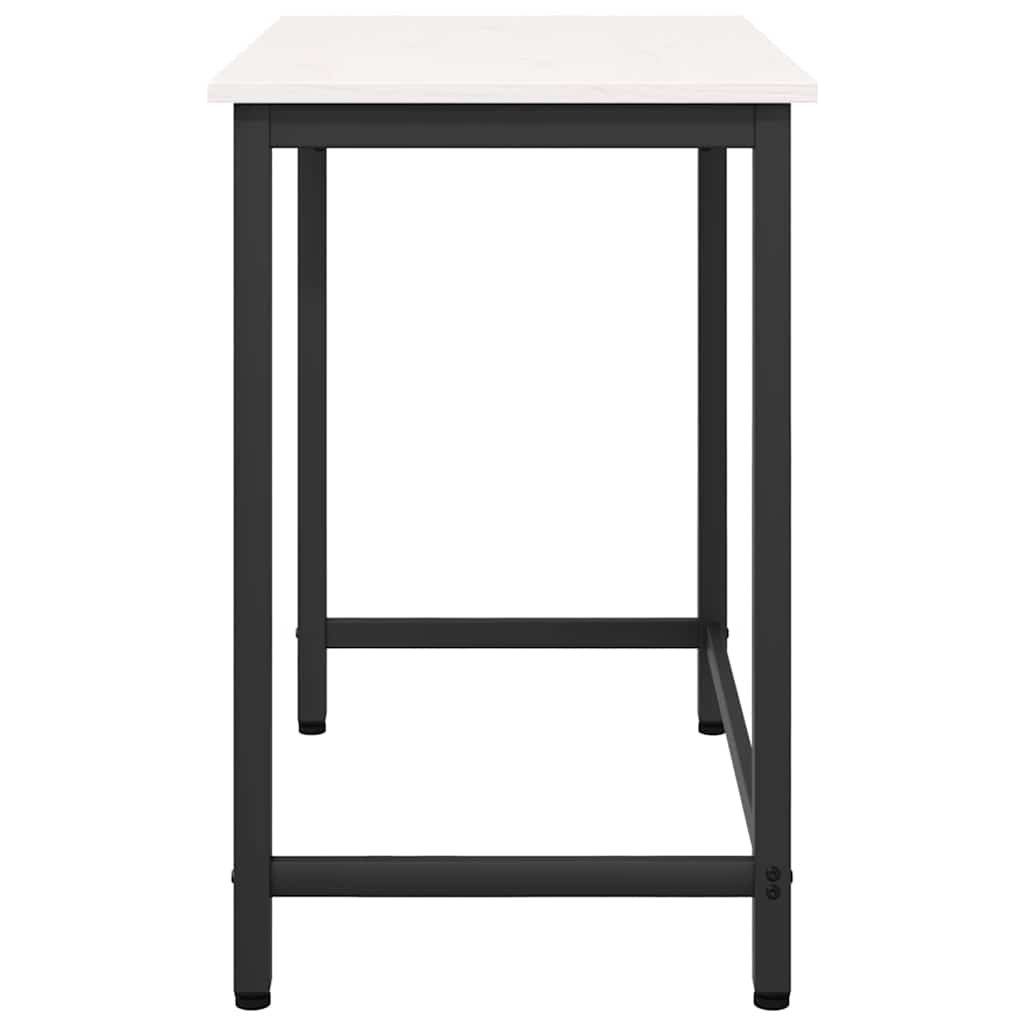 table Blanc 80 x 50 x 77 cm Bois d'ingénierie et acier - XIOS