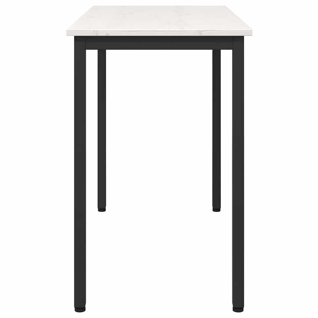 table Blanc 100 x 50 x 77 cm Bois d'ingénierie et acier - XIOS