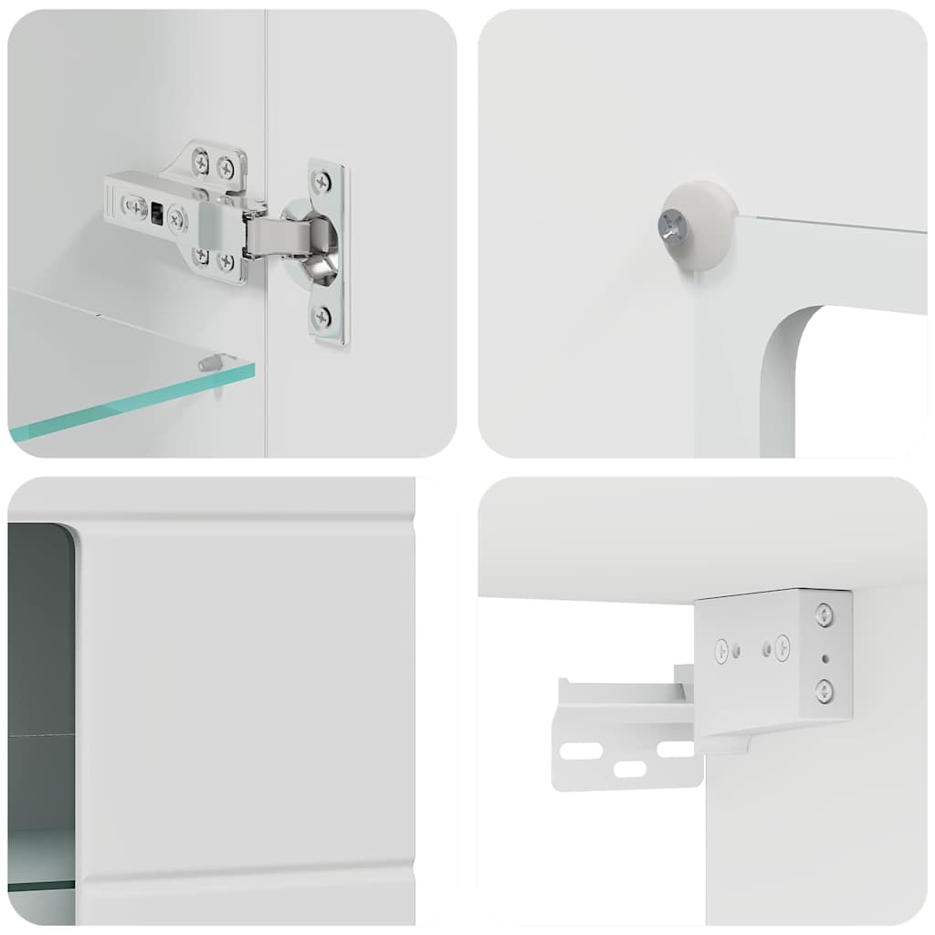 Meuble mural Blanc 55 x 29 x 100 cm Bois d'ingénierie - XIOS