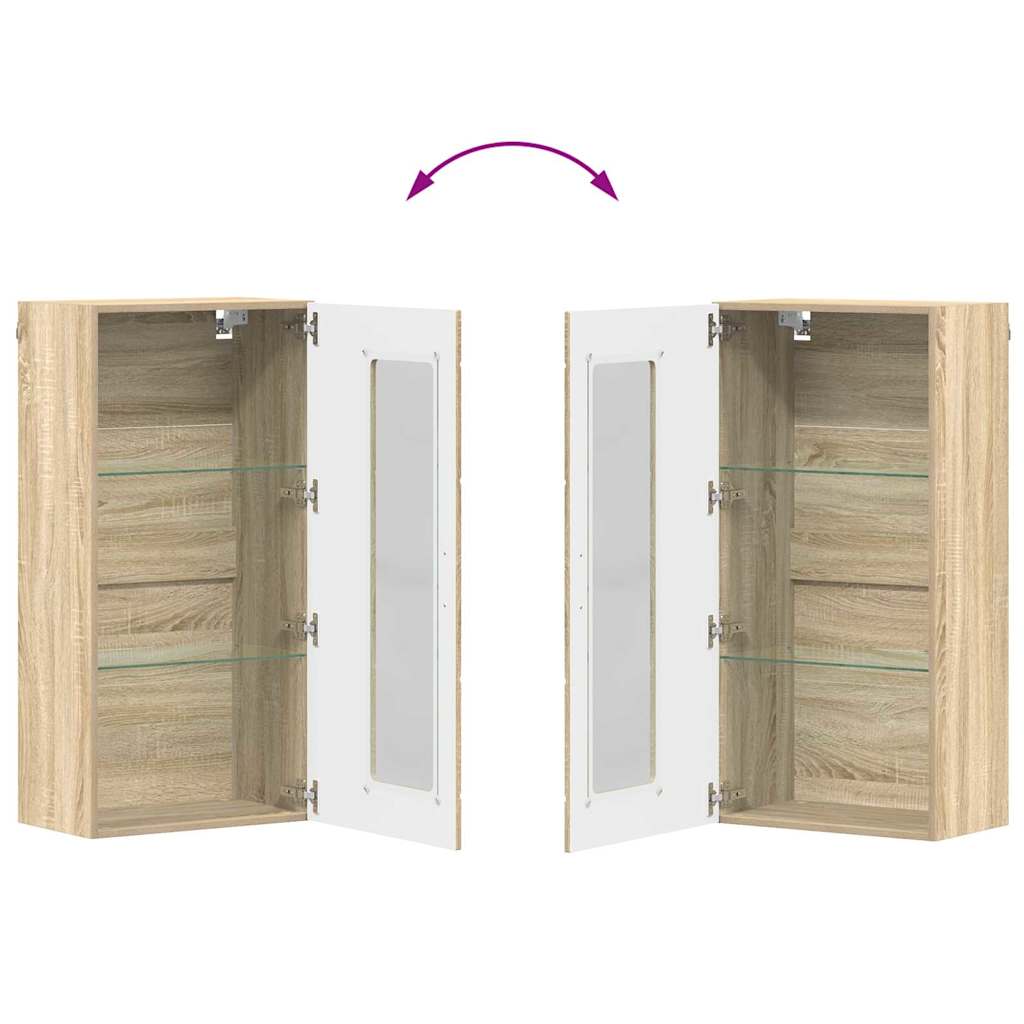 Meuble mural Chêne sonoma 55 x 29 x 100 cm Bois d'ingénierie - XIOS