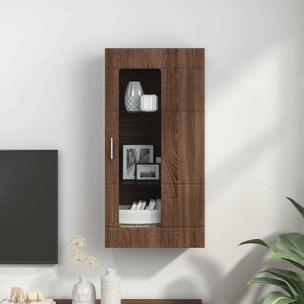 Meuble mural Chêne marron 55 x 29 x 100 cm Bois d'ingénierie - XIOS