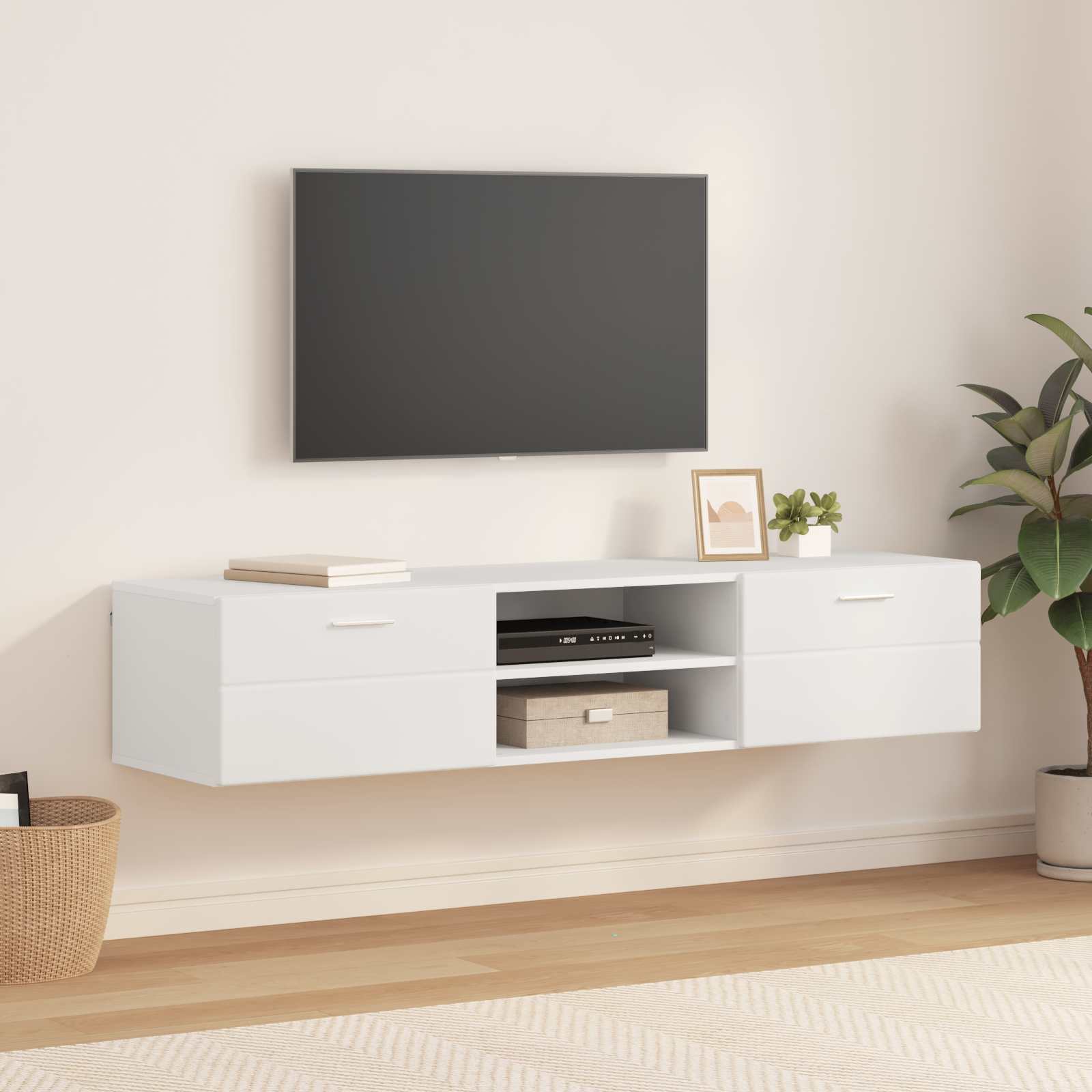 Cabinet en Bois Blanc 150 x 39 x 30 cm Bois d'ingénierie - XIOS