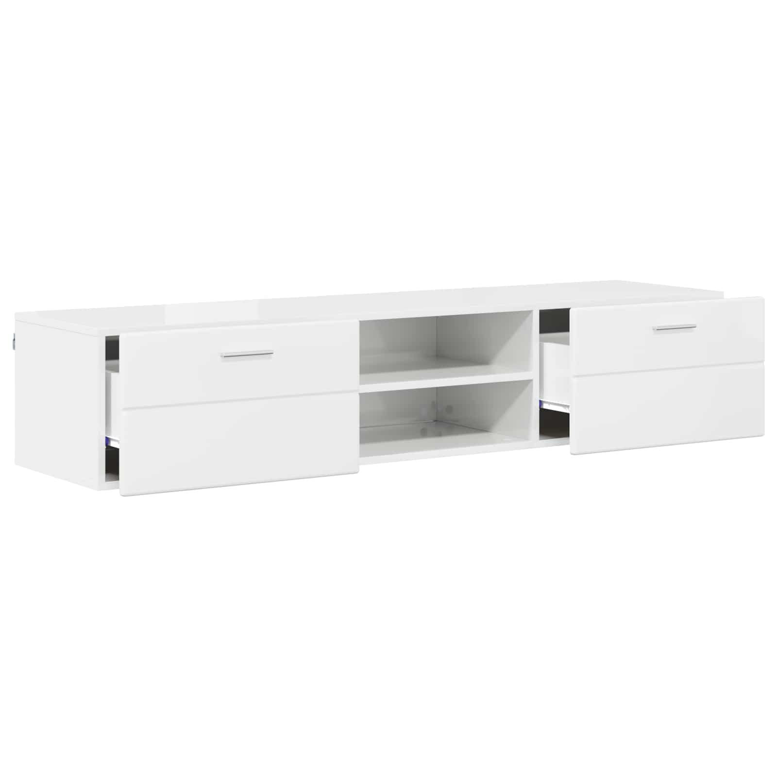Cabinet en Bois Gris béton 150 x 39 x 30 cm Bois d'ingénierie - XIOS