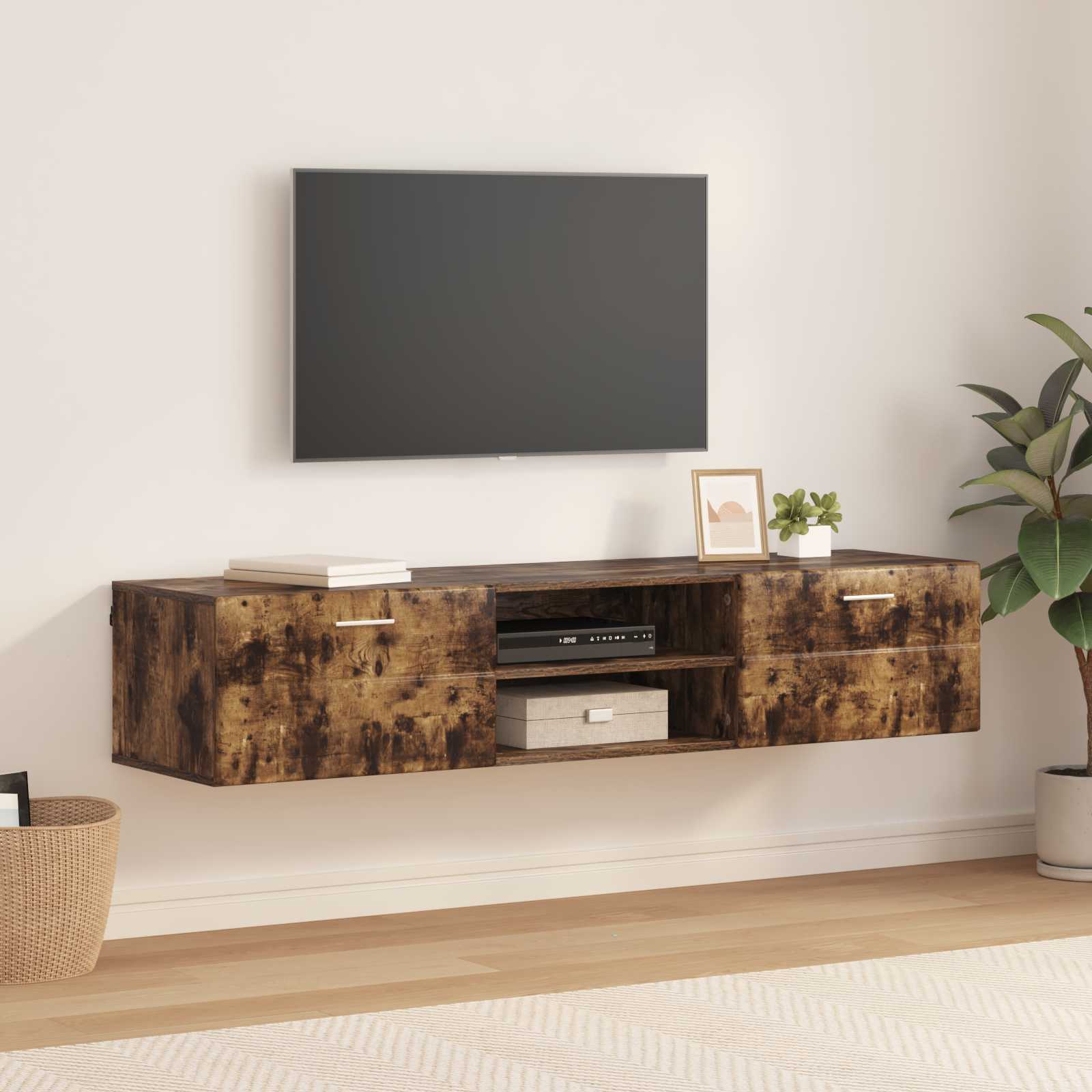 Cabinet en Bois Chêne fumé 150 x 39 x 30 cm Bois d'ingénierie - XIOS