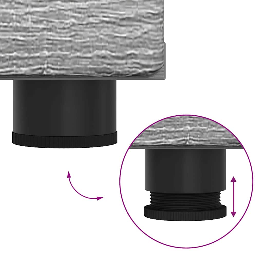 Meuble TV Sonoma gris 150 x 39 x 30 cm Bois d'ingénierie - XIOS