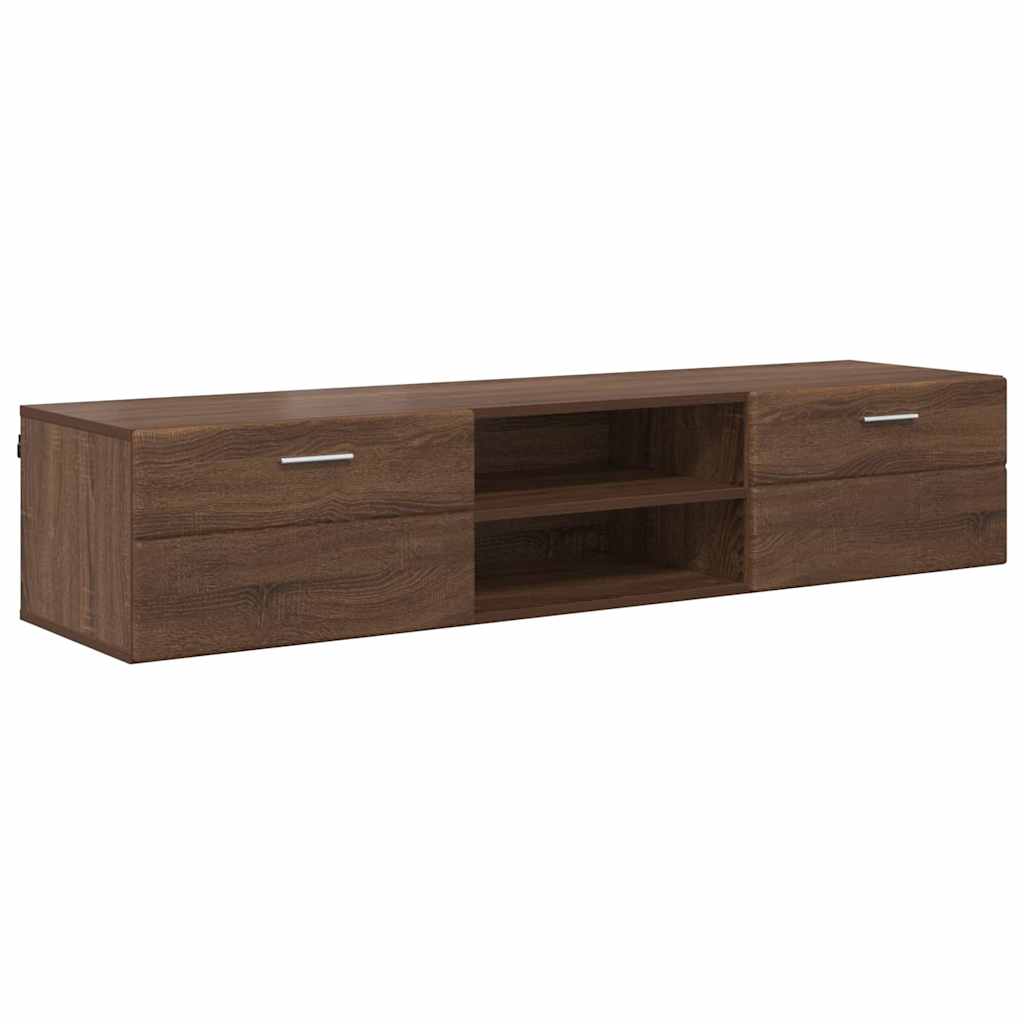 Meuble TV Chêne marron 150 x 39 x 30 cm Bois d'ingénierie - XIOS