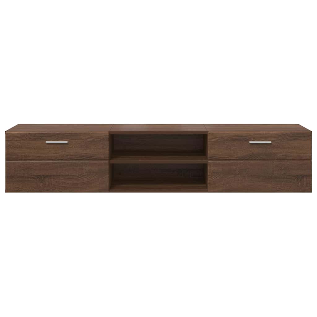 Meuble TV Chêne marron 150 x 39 x 30 cm Bois d'ingénierie - XIOS