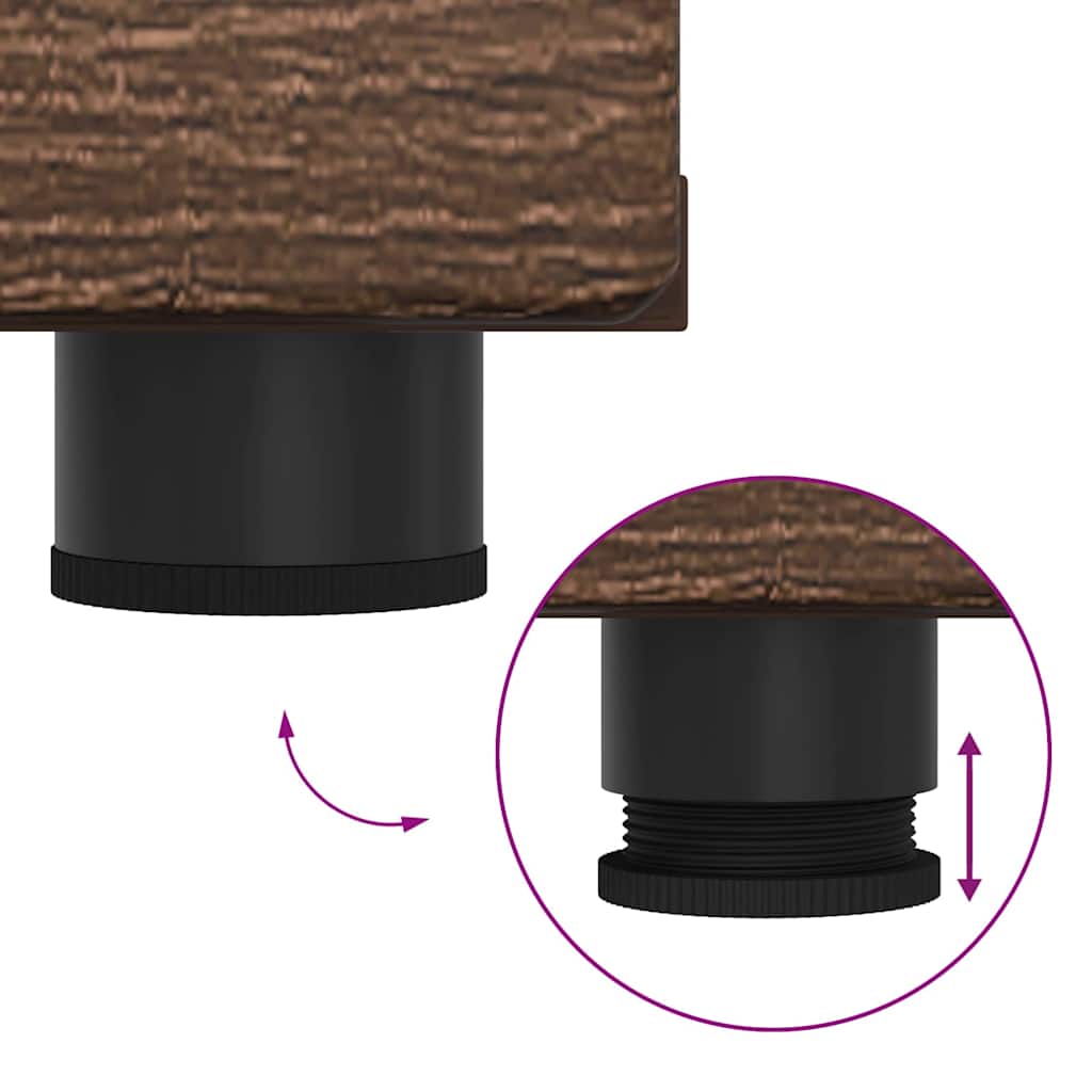 Meuble TV Chêne marron 150 x 39 x 30 cm Bois d'ingénierie - XIOS