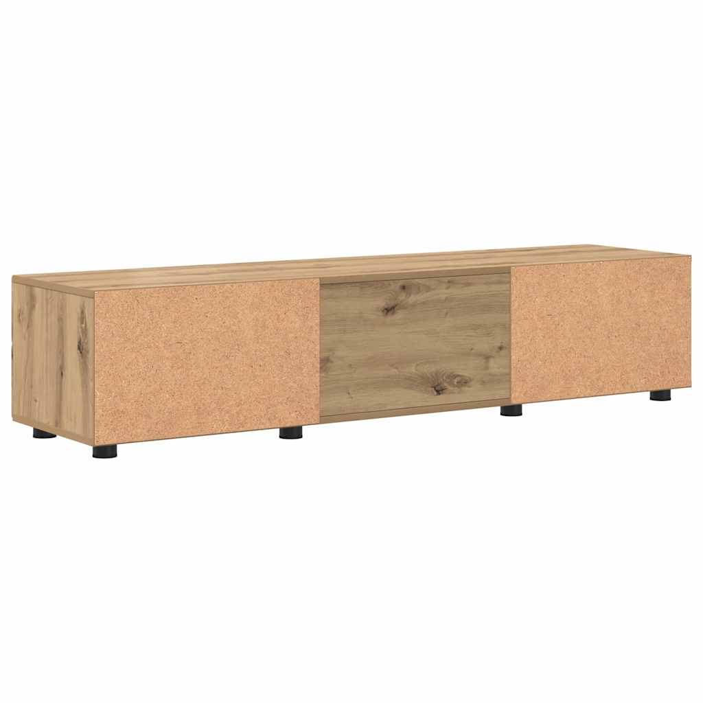 Meuble TV chêne artisanal 150 x 39 x 30 cm Bois d'ingénierie - XIOS