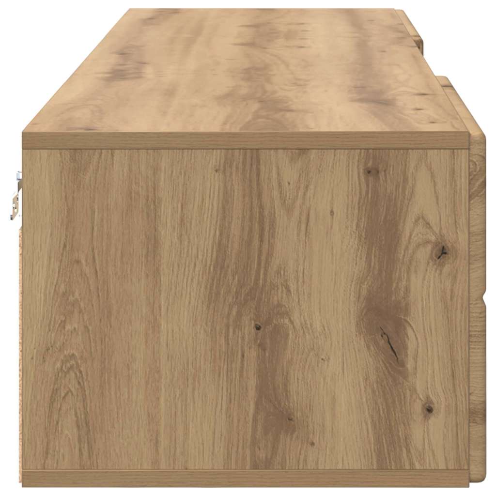 Meuble TV chêne artisanal 150 x 39 x 30 cm Bois d'ingénierie - XIOS