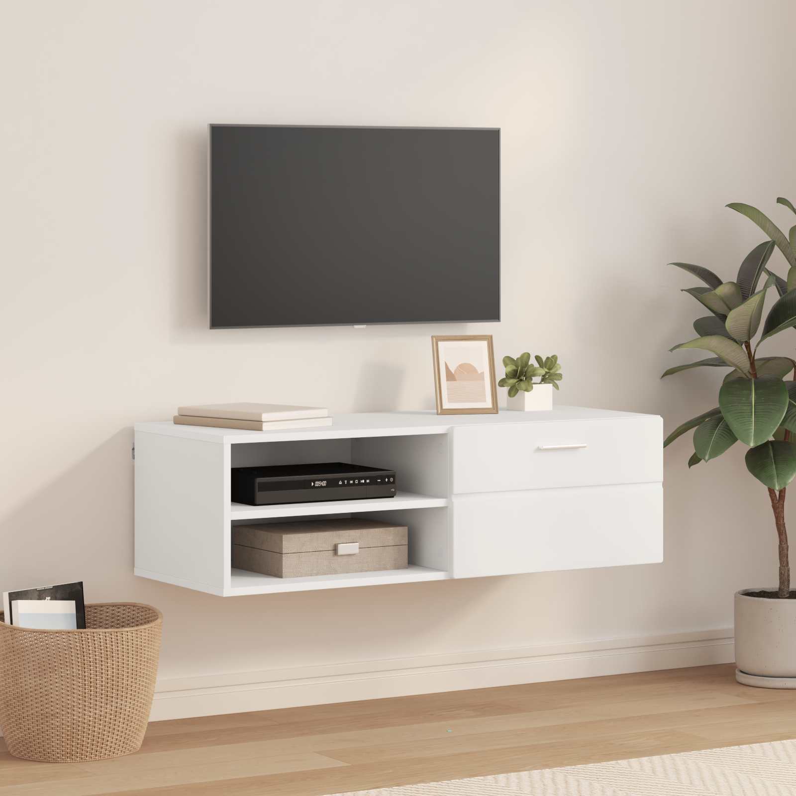 Cabinet en Bois Blanc 100,5 x 39 x 30 cm Bois d'ingénierie - XIOS