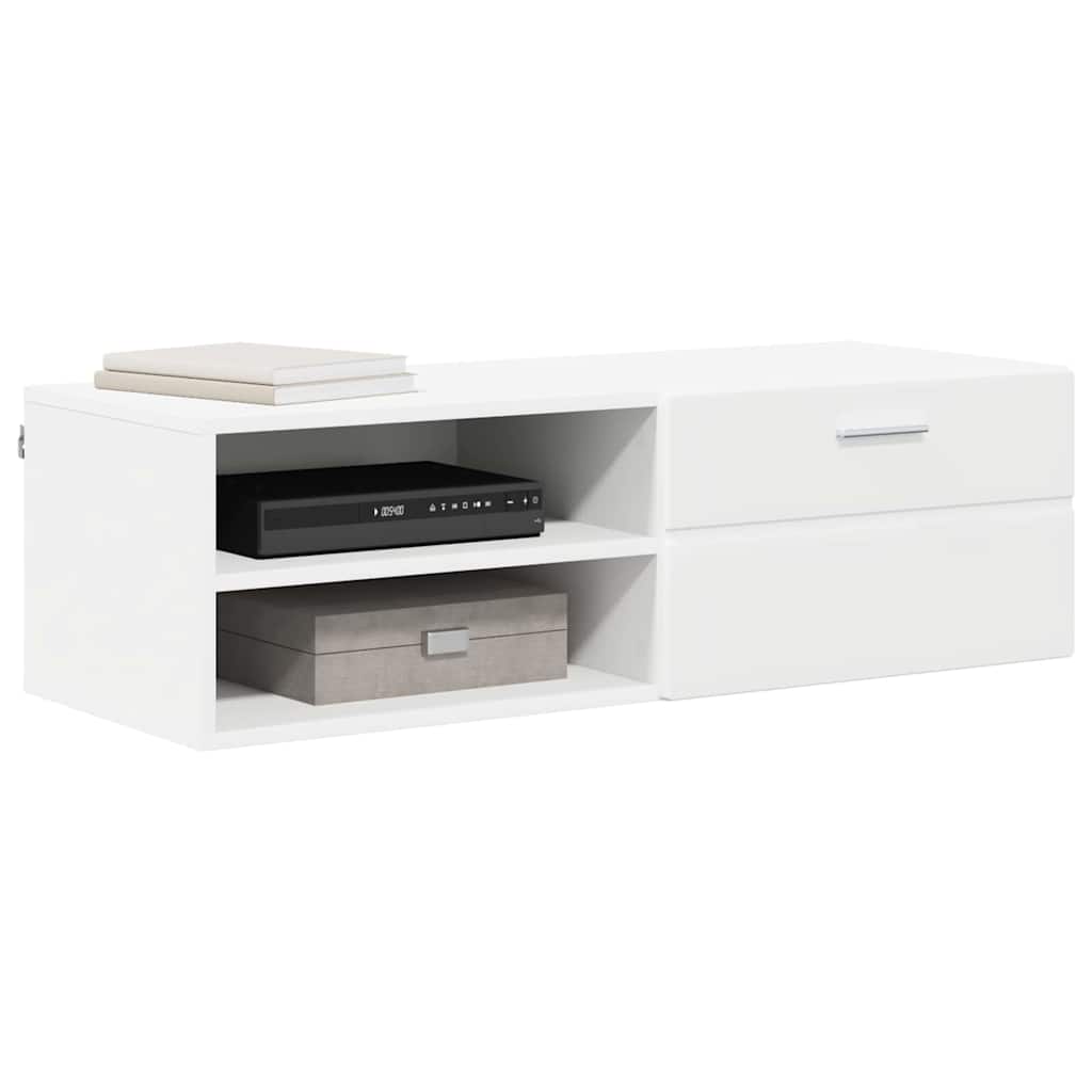 Meuble TV Blanc 100.5 x 39 x 30 cm Bois d'ingénierie XIOS
