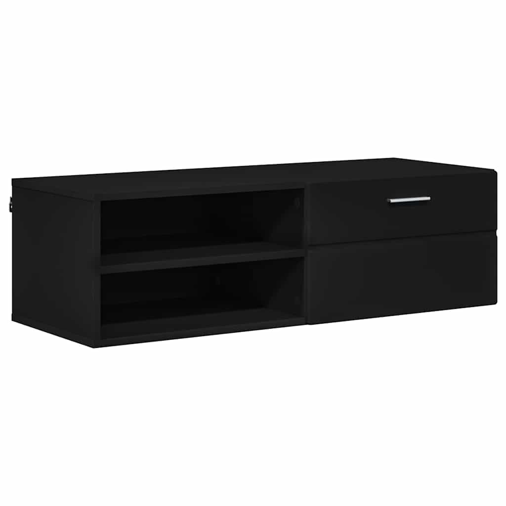 Meuble TV avec tiroir Noir 100.5 x 39 x 30 cm Bois d'ingénierie XIOS