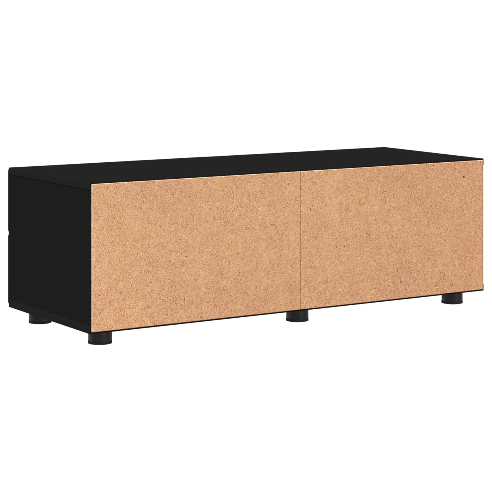 Cabinet en Bois Noir 100,5 x 39 x 30 cm Bois d'ingénierie - XIOS