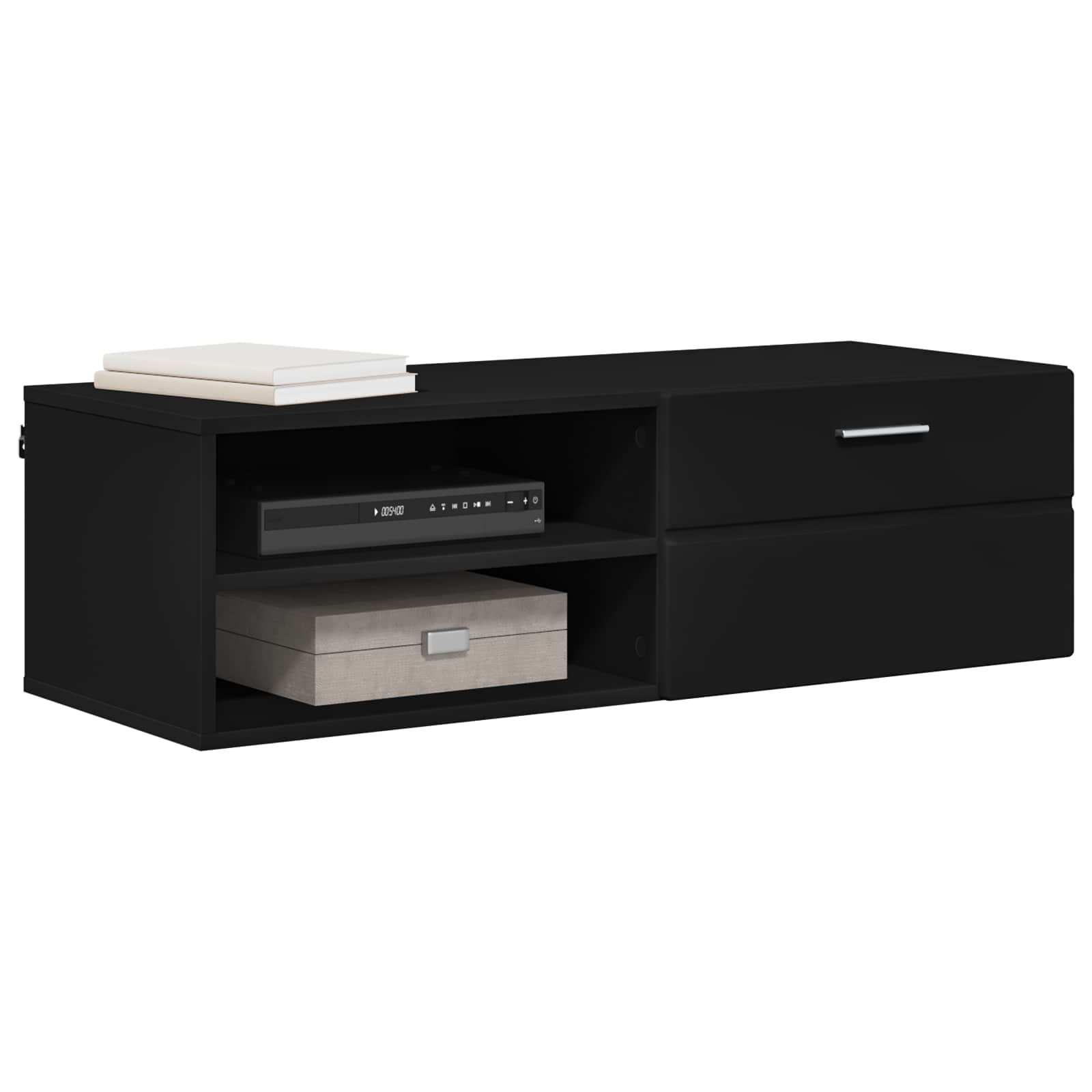 Cabinet en Bois Noir 100,5 x 39 x 30 cm Bois d'ingénierie - XIOS