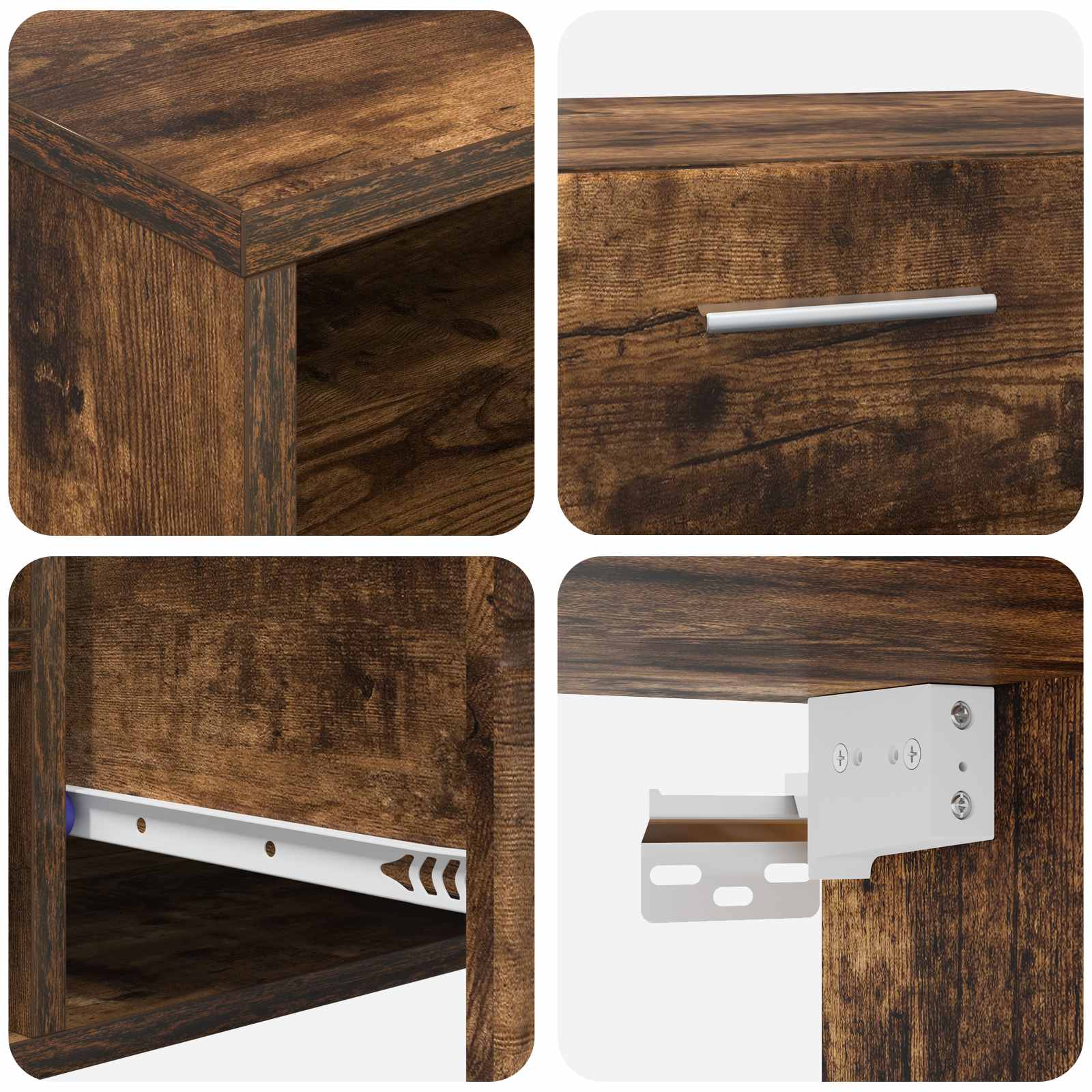 Cabinet en Bois Chêne fumé 100,5 x 39 x 30 cm Bois d'ingénierie - XIOS
