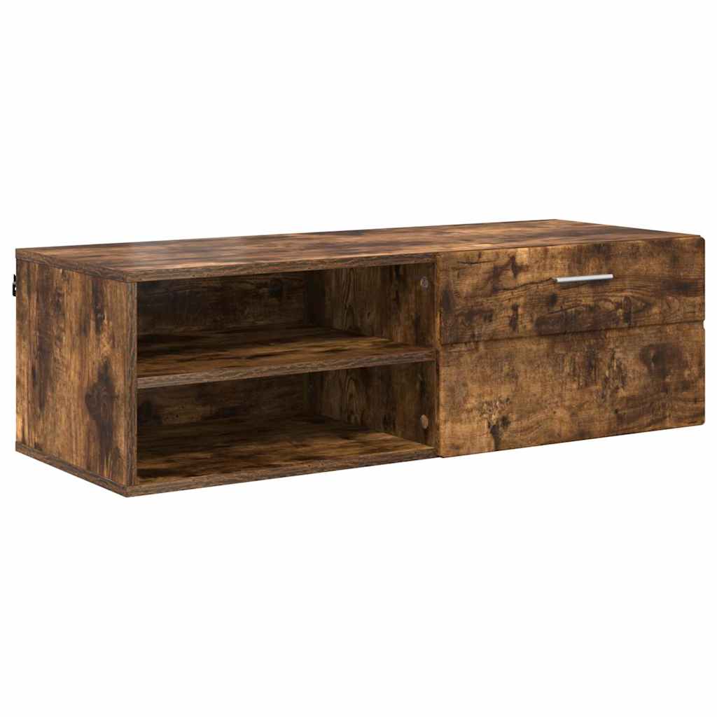 Meuble TV Chêne fumé 100.5 x 39 x 30 cm Bois d'ingénierie XIOS