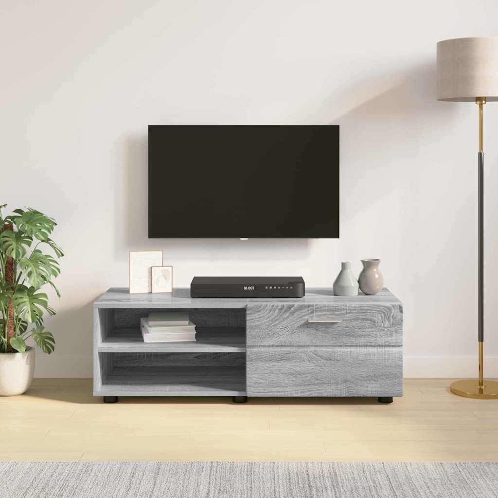 Meuble TV Sonoma gris 100.5 x 39 x 30 cm Bois d'ingénierie - XIOS
