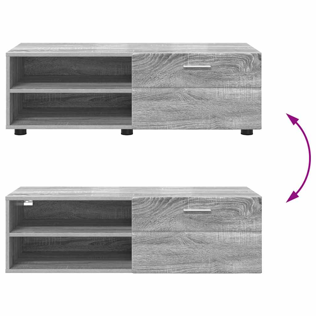 Meuble TV Sonoma gris 100.5 x 39 x 30 cm Bois d'ingénierie - XIOS