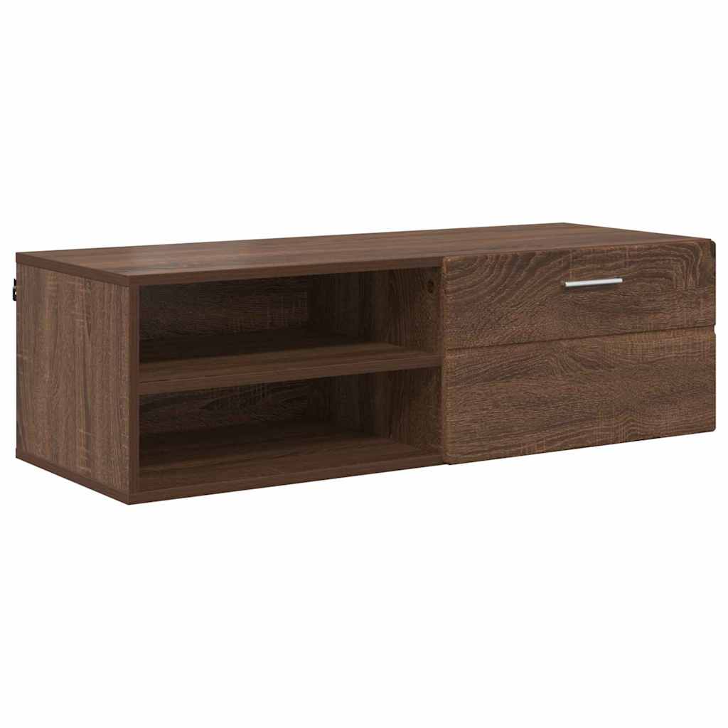 Meuble TV Chêne marron 100.5 x 39 x 30 cm Bois d'ingénierie XIOS