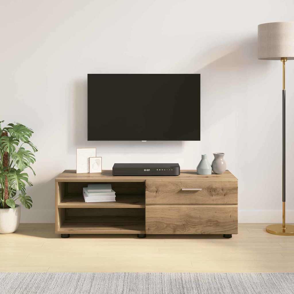 Meuble TV chêne artisanal 100.5 x 39 x 30 cm Bois d'ingénierie - XIOS