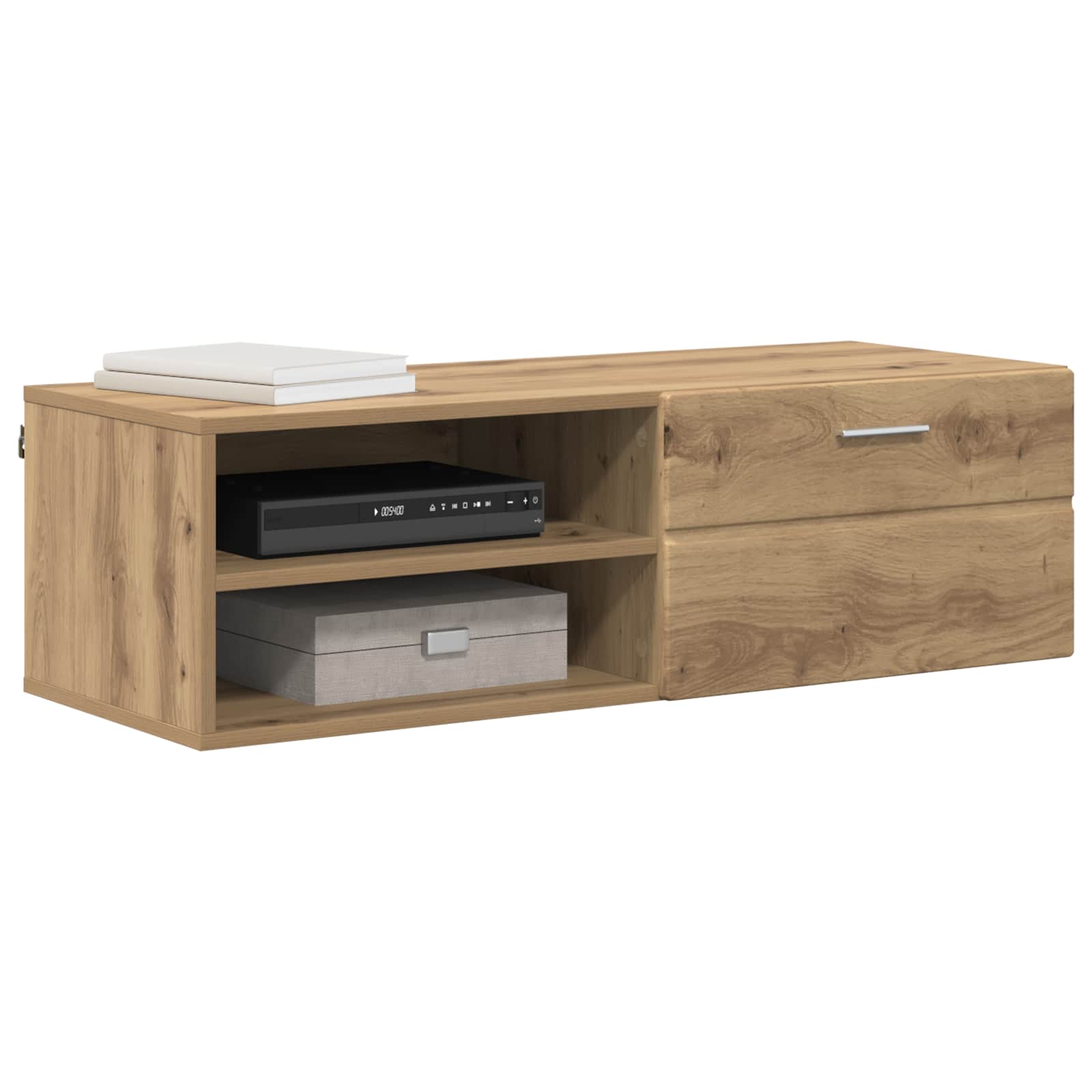 Cabinet en Bois avec tiroir Chêne artisanal 100,5 x 39 x 30 cm - XIOS